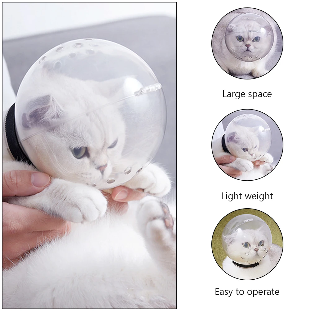 

Breathable Headgear Transparent Collar Protective Supplies Decorative Adjustable Cover Hollow Design Wear Resistant Impact