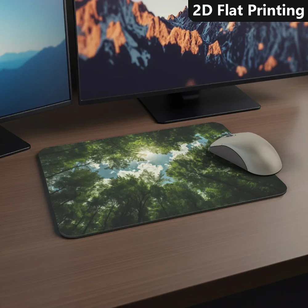 CIFBUY Gaming Mouse Pad XXL Large Desk Mat Sunny Forest View Non Slip Durable Comfortable for Office Home Laptop PC Desktop