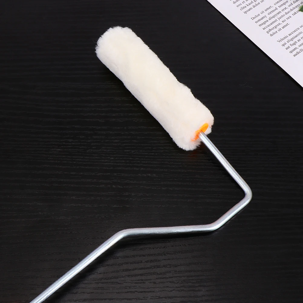 

4 Inch Roller Brush Handle Wall Repair Paint Rollers for Putty Painting Tools Walls Foam Mini