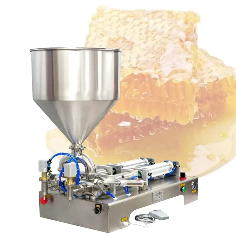 Bean Paste Filling Machine Automatic pneumatic Cream Shampoo Cosmetic Toothpaste  Colloid Filling machine 5-1000ml