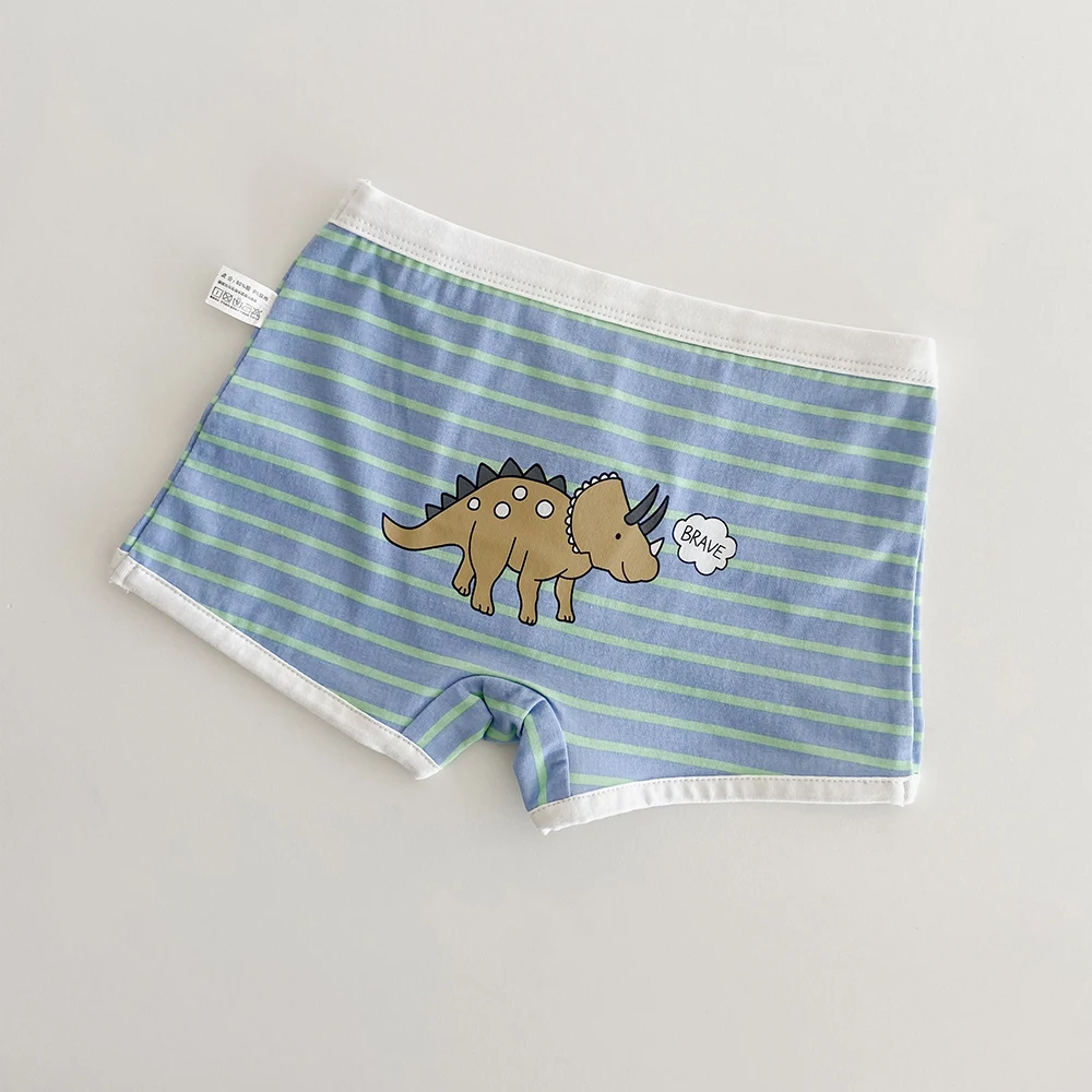 3PCS Lot Young Children Girls Cute Panties Cotton Shorts Briefs Boxers For Boys Baby Underwear Kids Kawaii Dinosaur Underpanties