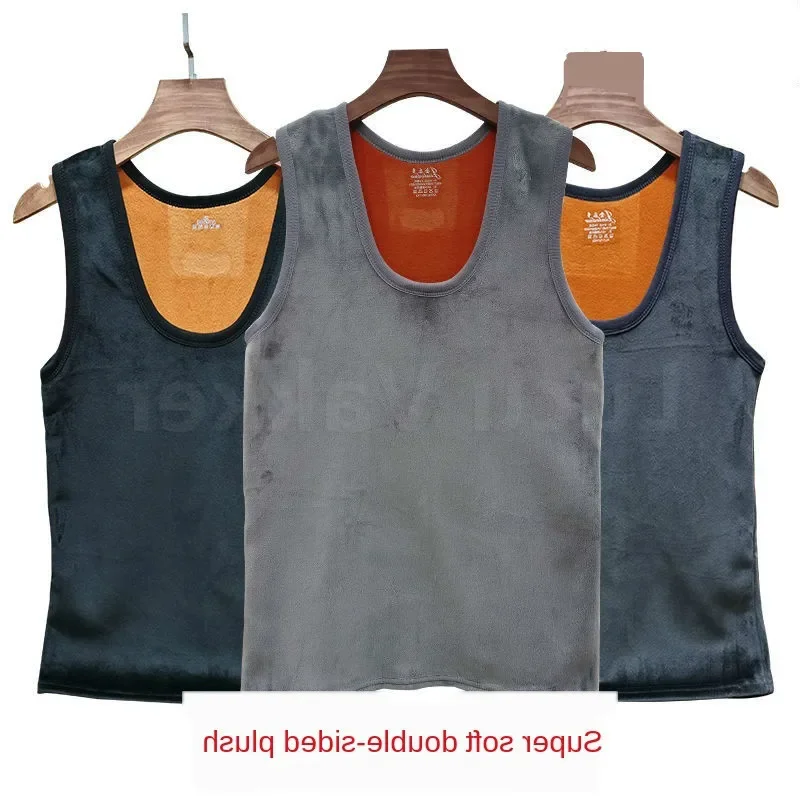Camiseta térmica para hombre, chaleco térmico, ropa interior gruesa y cálida, Tops ajustados, ropa interior cómoda, tutku, Otoño e Invierno