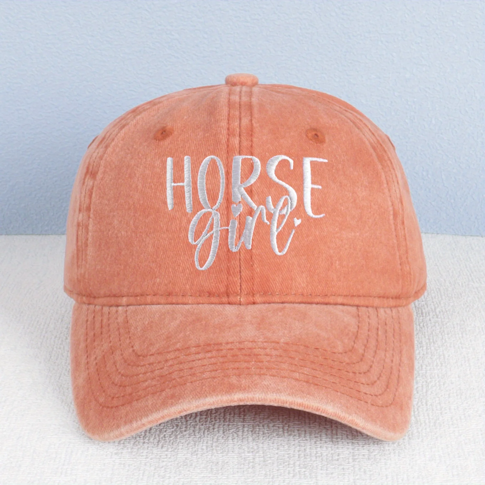 VERG HORSE Embroidered Baseball Cap - Adjustable Snapback, Lightweight Breathable Retro Streetwear Hat for Women & Men, Multiple