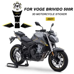 500R 2021 Motorcycle Accessories Stickers Anti Slip Fuel Tank Decal For VOGE Brivido 500R 500r Body Protection Decoration Kits