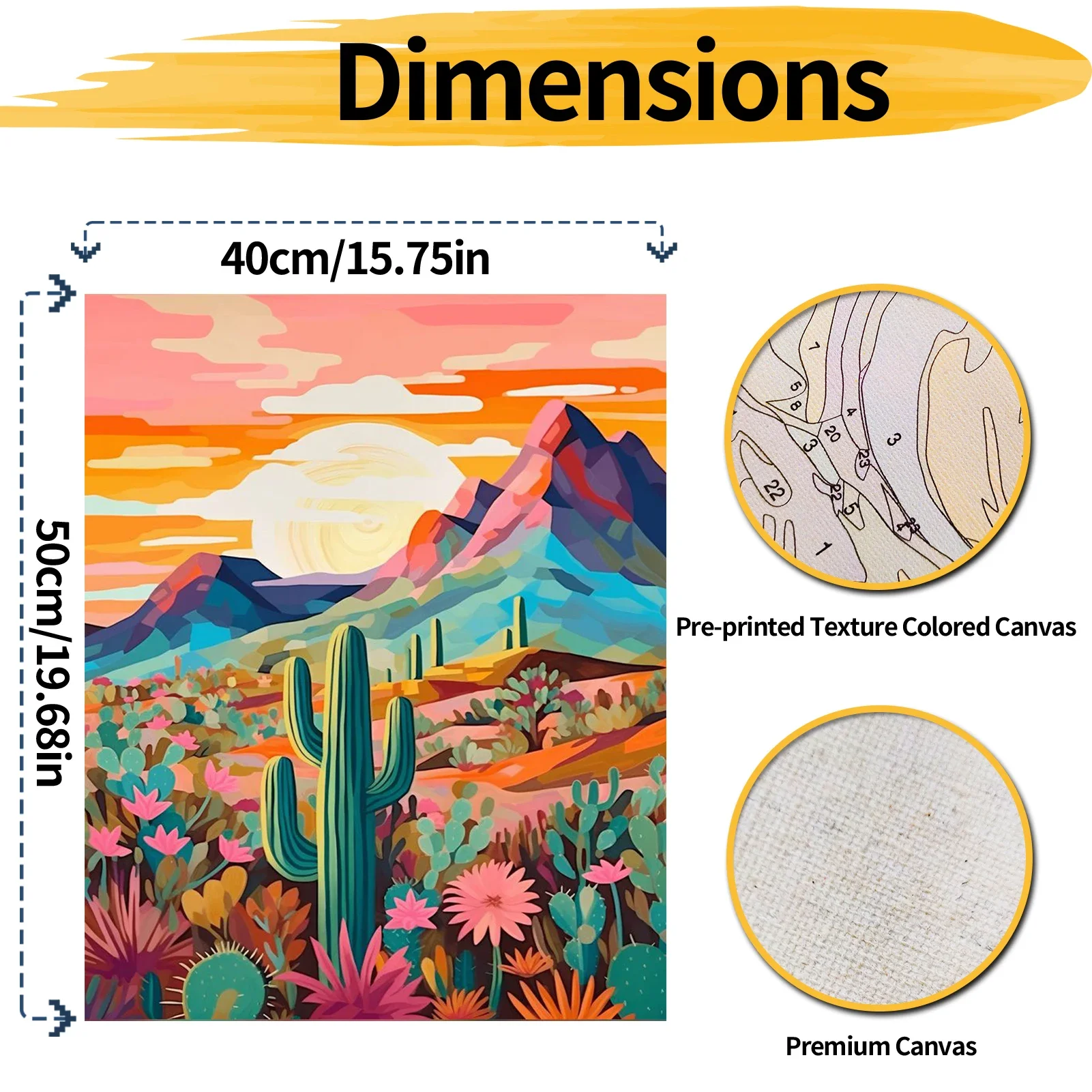 Kit di pittura con numeri fai-da-te per adulti-alba di montagna, pittura a olio digitale acrilica su tela decorazioni per la casa regalo senza