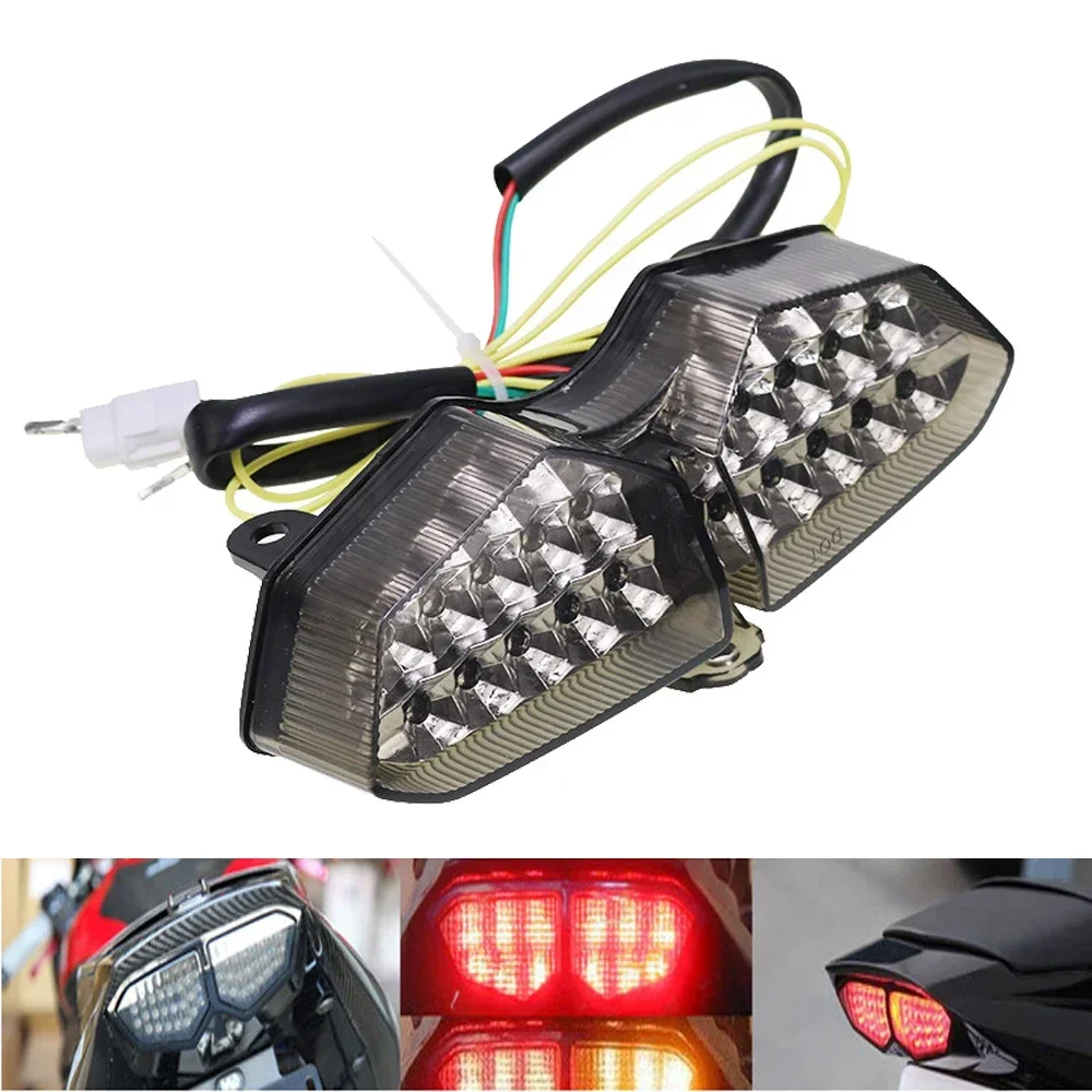 

Подходит для Yamaha YZF R6 YZF-R6 YZFR6 2003 2004 2005, задний фонарь, стоп-сигнал, указатели поворота, интегрированный светодиодный светильник, мотоциклетный задний фонарь
