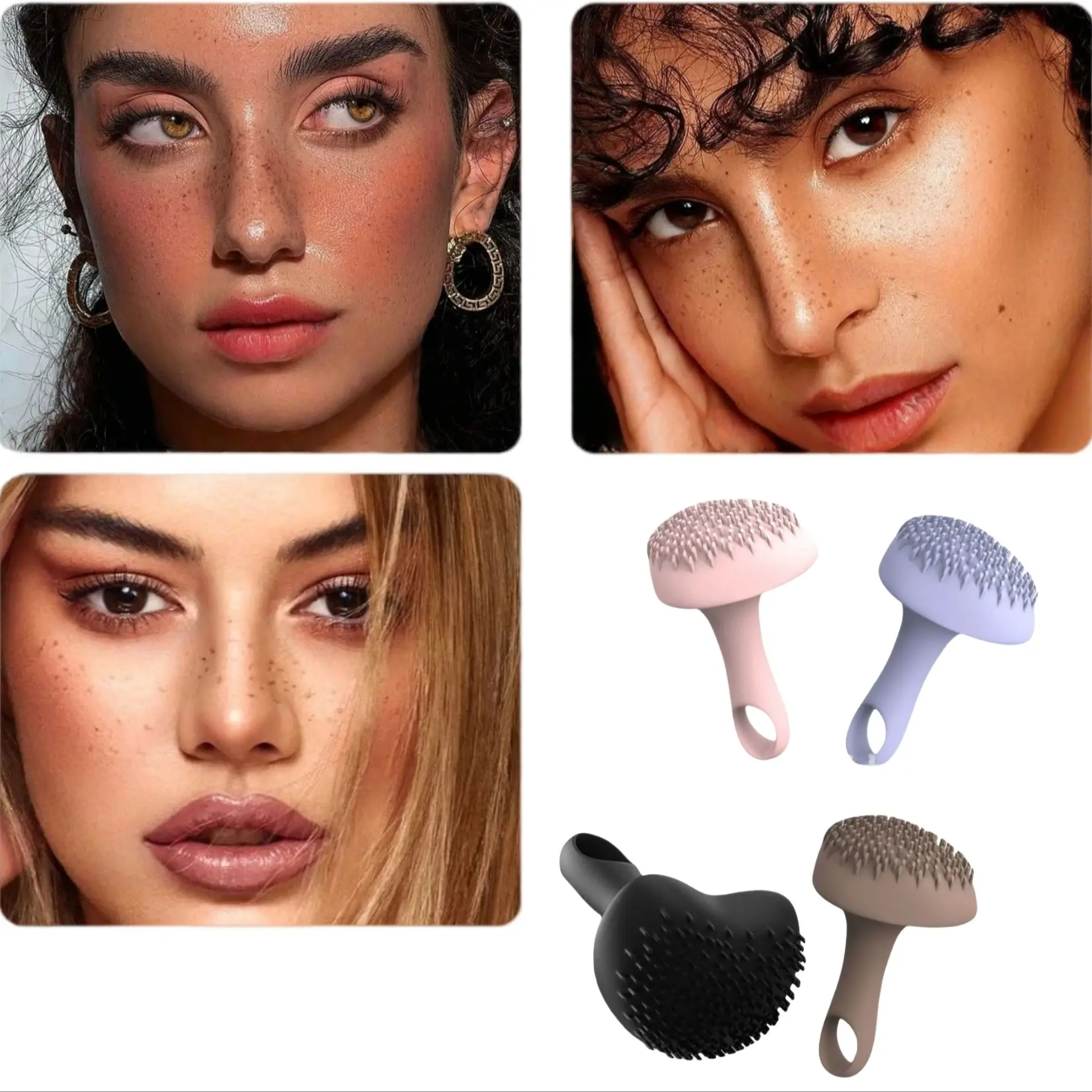 

1/2/3/4 Piece Silicone Freckle Pen Natural Lifelike Simulation Fake Freckles Seal Freckle Cosmetics Tool Silicone Makeup Stamp