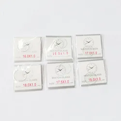 Flat Round Mineral Glass Lady Watch Crystal Replacement Part  For Watchmakers 1.0mm Thickness 16mm~25.5mm,2pcs