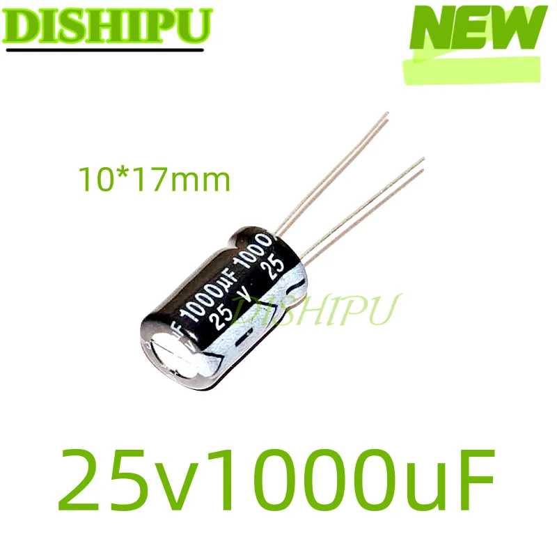 

20pcs 25v1000uf electrolytic capacitors volume 10*17mm