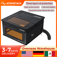 ATOMSTACK Laser Engraver FB2 Enclosure Fireproof and Dustproof Protective Cover 760x740x420mm With Exhaust Fan and Pipe Fits