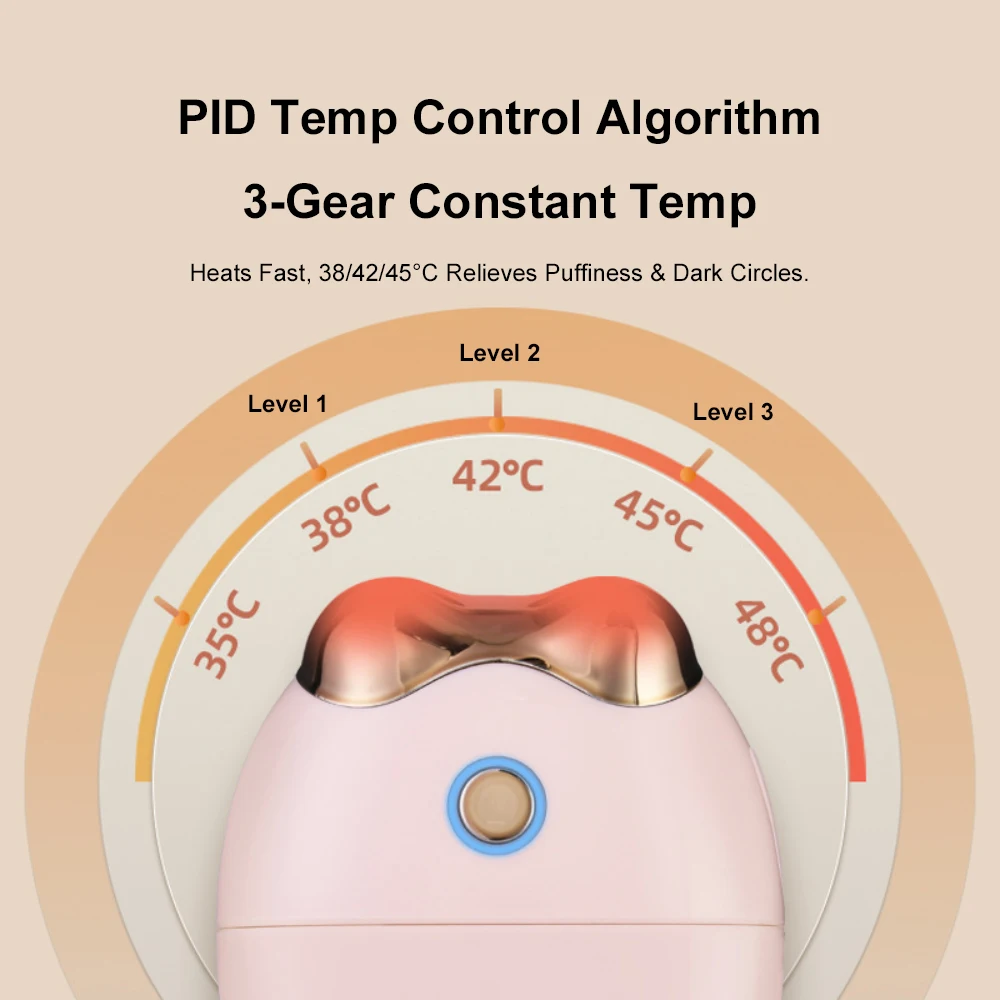 새로운 보습 눈 기기 도구 분무기 3단계 일정한 온도 뜨거운 압축 지능형 작동 미용 및 건강