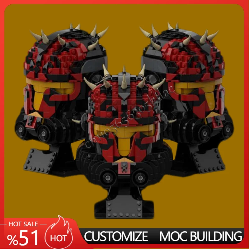 

966 PCS Space Battle Bad Batches Helmet Legion Maul Star Movie Ultimate Collection Buil Custom Architecture DIY Model Toys Gifts