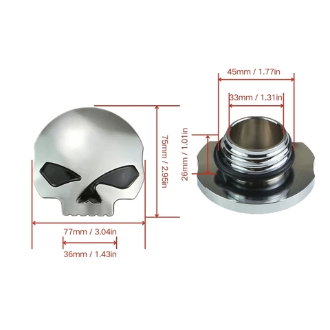 Для Harley XL883 XL1200 Dyna Fat Boy Breakout аксессуар для мотоцикла модификация череп крышка топливного бака