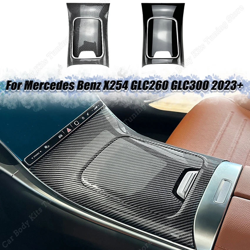 Car Center Console Panel Cover Sticker Tape Decals Body Kits Accessories for Mercedes Benz GLC Class X254 GLC260 GLC300 2023+