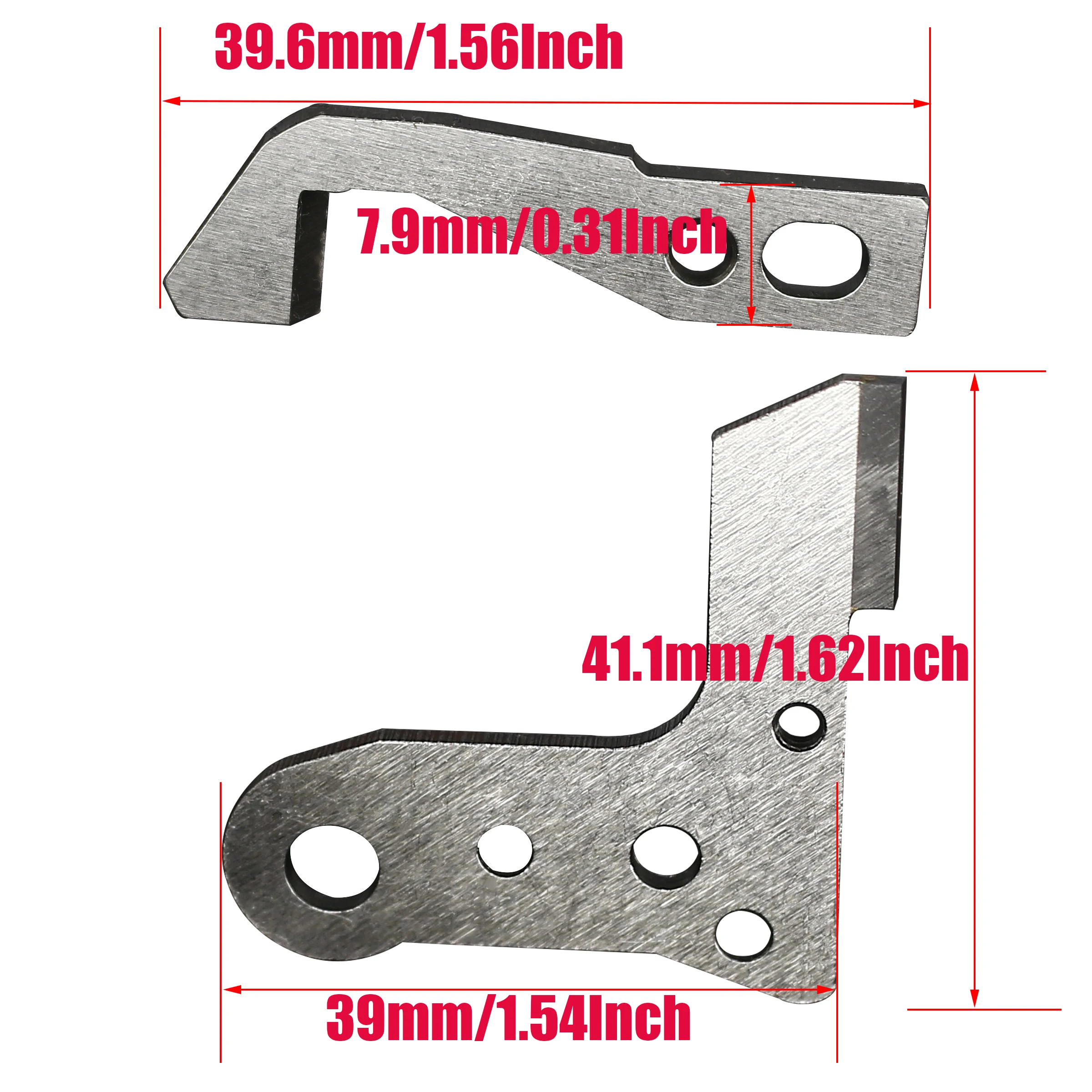 Elna Serger Upper Lower Knife Blade #H004254+H004131 For Elna 905DCX,925DCX,945,PRO4 Pfaff 4852,4872 Sewing Machine Accessories