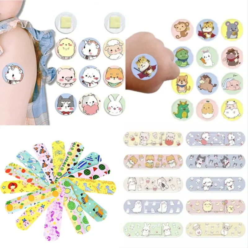 

100pcs/120pcs Cartoon Band Aid Kawaii Wound Plaster for Children Kids Vaccination Wound Patch First Aid Strips Adhesive Bandages