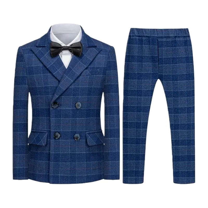 

Детский костюм-смокинг для мальчиков, приталенный, двубортный, для свадьбы, причастия, вечеринки, выступлений