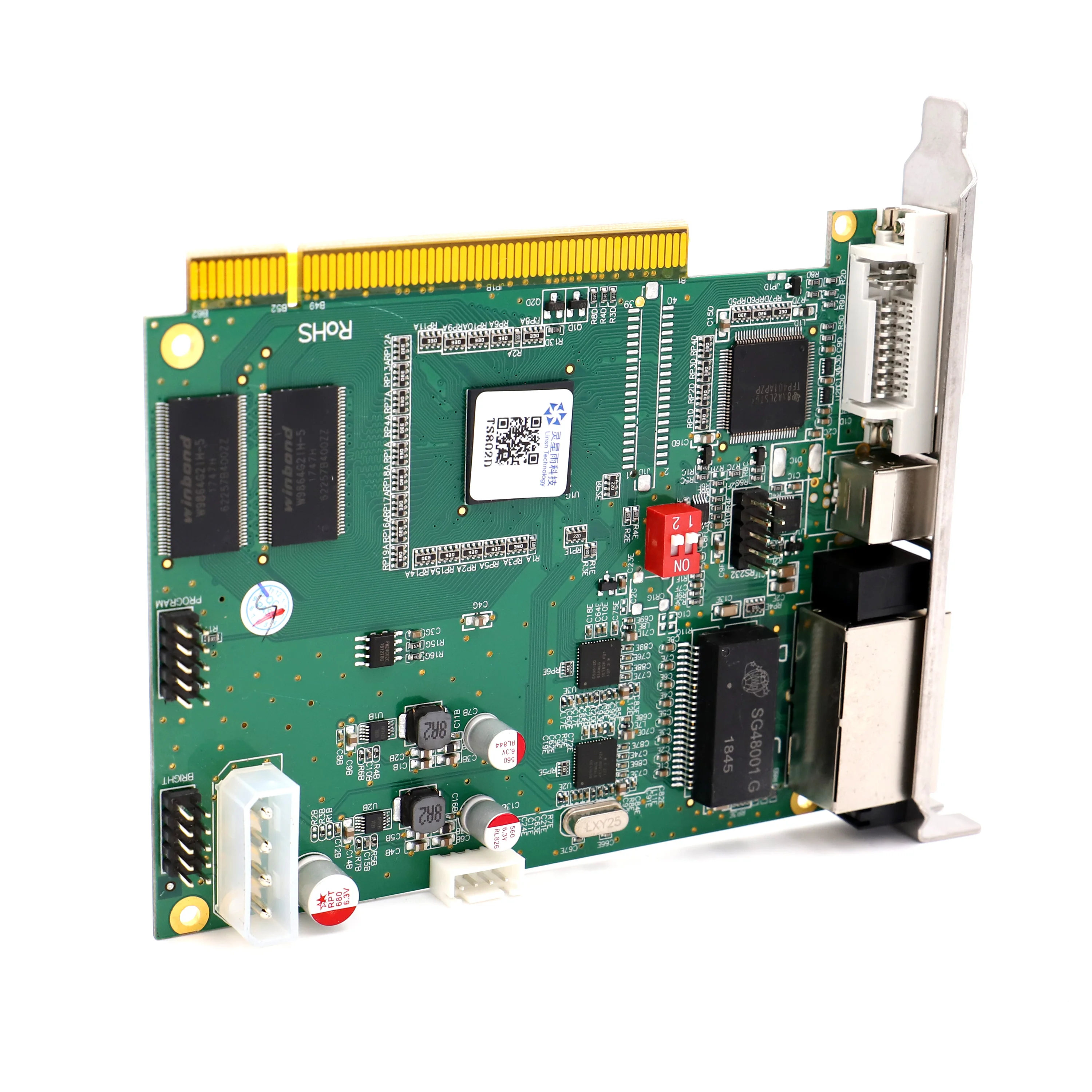 Free Shipping Linsn TS802D full color Synchronous led screen display video control card ts802d