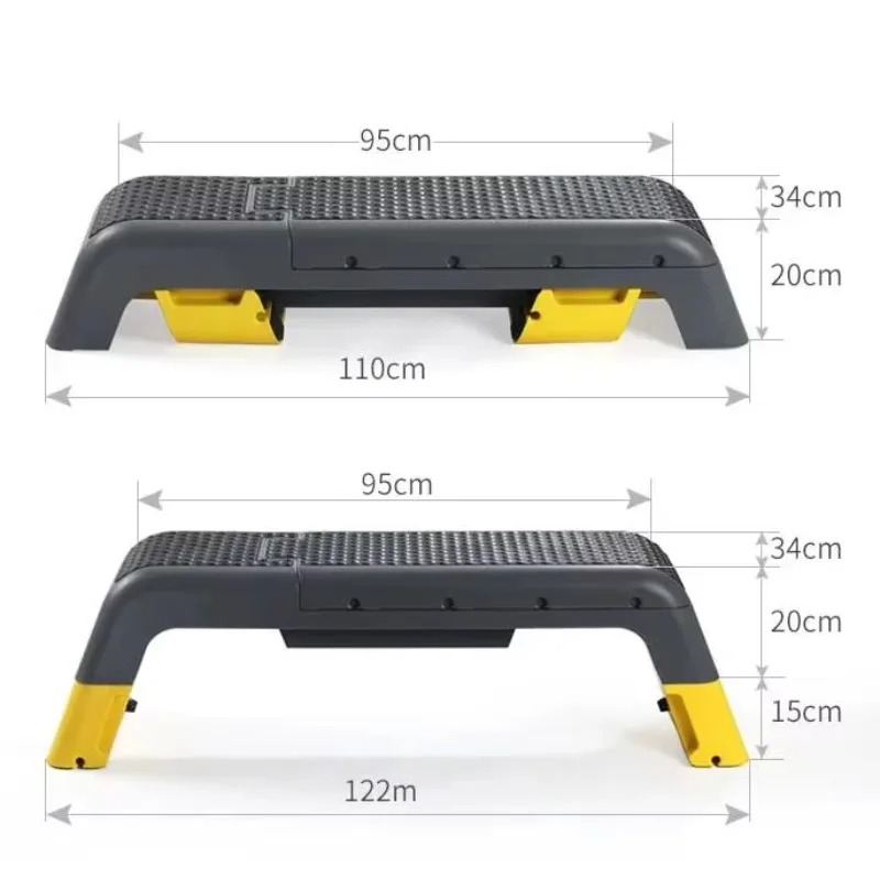 Adjustable Fitness Step Board Yoga Fitness Pedal Exercise Footstep Aerobic Gymnastics Rhythm Sports Balance Stepper Club