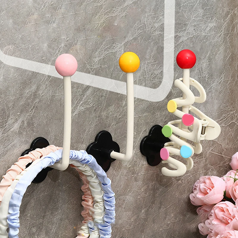 3Pcs Nette Punch-freies Stirnband Display Rack Wand Scrunchie Lagerung Rack Organizer Ständer Halter Haar Zubehör Lagerung