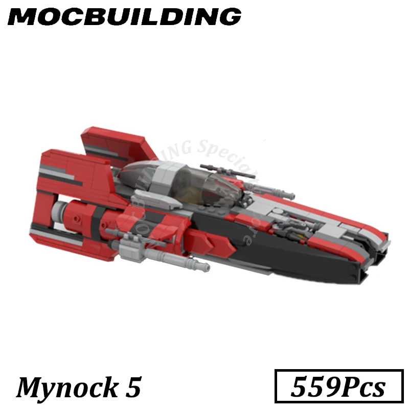 Mynock 5 Car Model City Vehicle Movie Spaceship MOC Building Blocks Bricks Display Puzzle Toys Gift