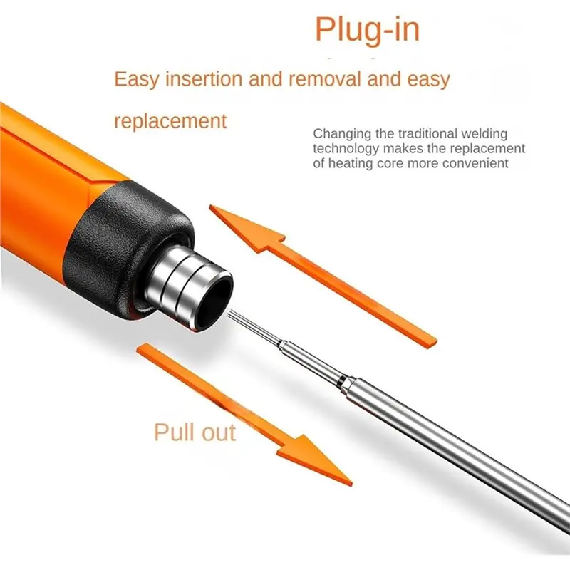 CMHI-Soldering Iron Tips 10Pcs C210 USB 5V Battery Soldering Iron Tip Soldering Rework Accessories