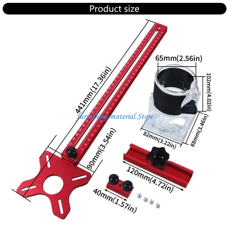 Y5GD Router Milling Grooves Bracket, Milling Router Guide Router Circles Cutter