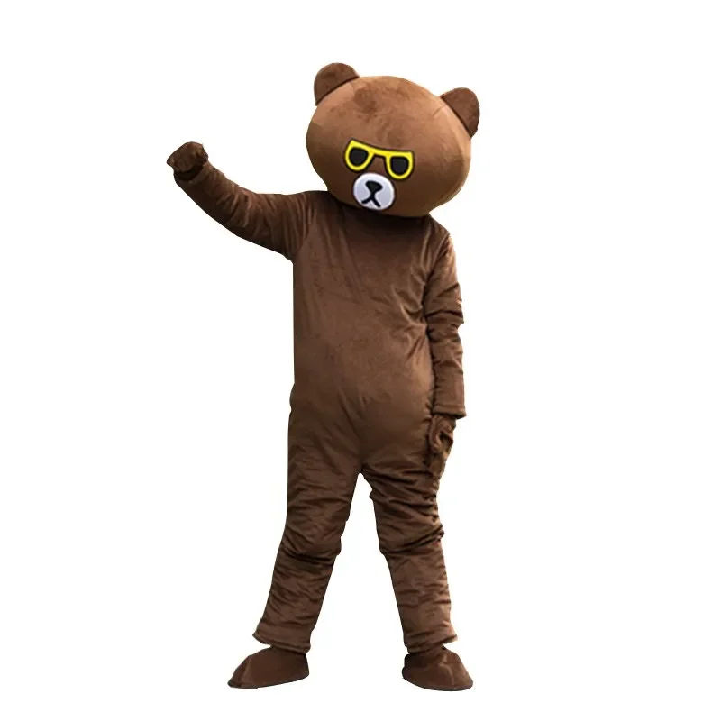 

Новый модный крутой костюм талисмана медведя для взрослых, нарядное платье на день рождения, Хэллоуин, косплей, одежда на Рождество