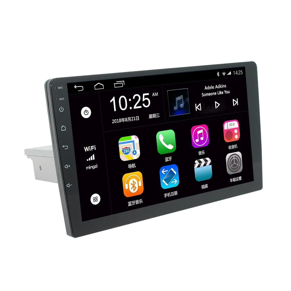 Auto electronics 1 din 10 inch android car dvd player with backup camera BT/USB/SD/FM