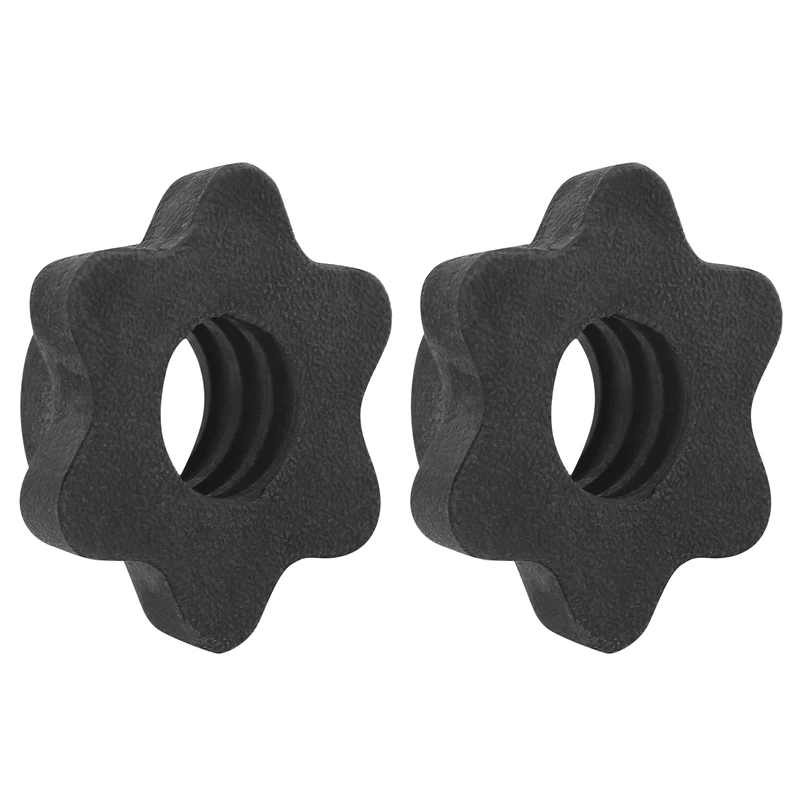 1 Pairs Dumbbell Hex Nut,Dumbbell Rod Nut,Spinlock Collars for Barbells Bars Training Sports