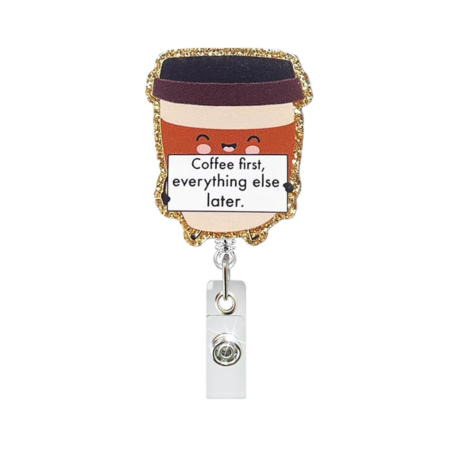Fruit Badge Reel Stylish Cute Quotes Id Holder Nurse Badge Clip  Acrylic Badge Holder For Student Office Work Exhibition