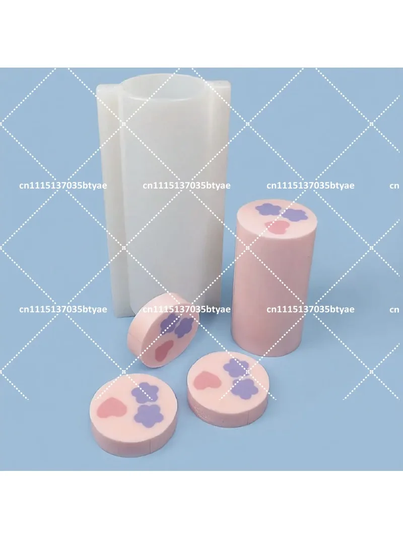 1kg Silicone Large Cylindrical Mold 7.2cm Diameter Cylinder Mousse Sandwich Cake Mold Handmade Soap Mold