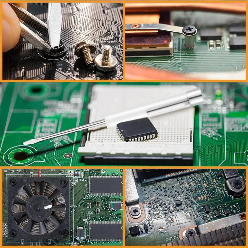 AC88-12 Pcs Pocket Screwdriver Top And Clip Flat Blade Screwdrivers For Mechanical Electrician Repair Tools, 5.2 Inch, Durable W