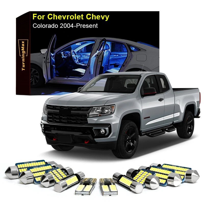 

Canbus Interior Lighting LED Bulbs Package Kit For Chevrolet Chevy Colorado 2004-Now Dome Map Indoor Lamp Lights Car Accessories