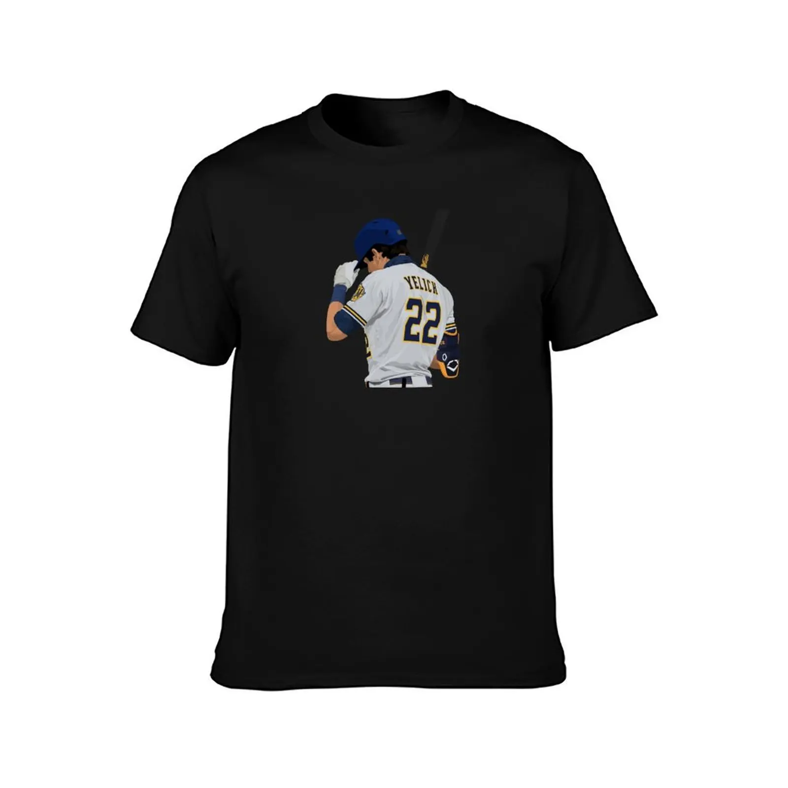 Christian Yelich 22 T-Shirt Summer Casual Cotton Tee Oversized Streetwear Tops Vintage Graphic Print Loose Fit Short Sleeve