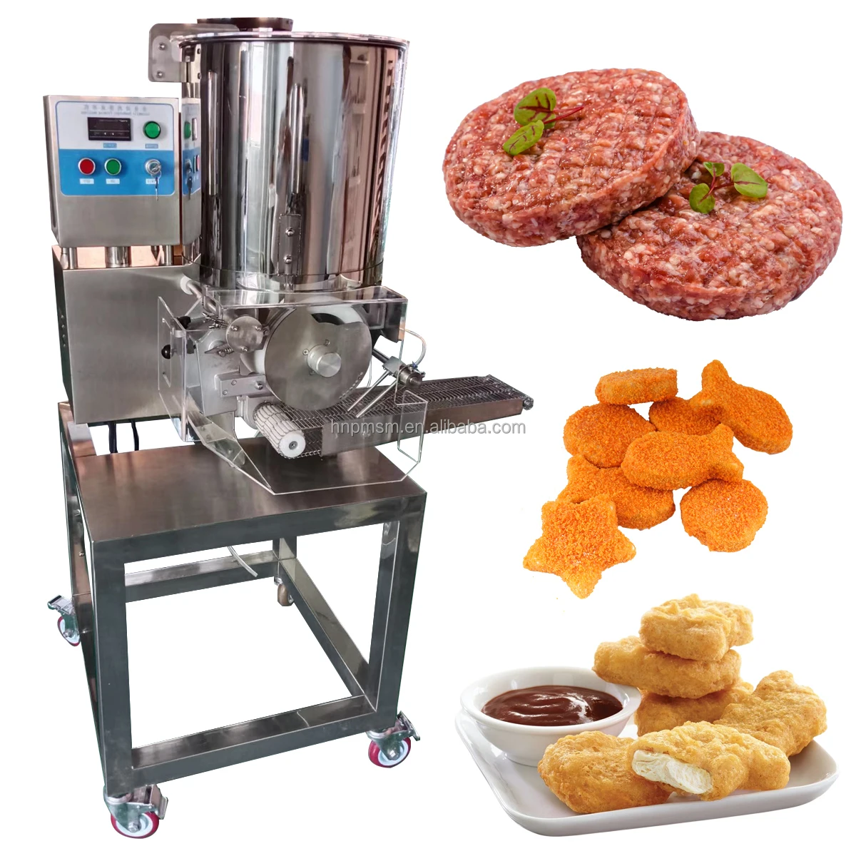 Easy Operation Patty Former Stainless Steel Fish Burger Machine Commercial Hamburger Patty Machine