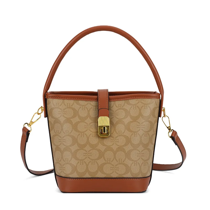 حقيبة دلو مرقعة جديدة لعام 2025 - تصميم ريترو فريد من نوعه للنساء، متعددة الاستخدامات محمولة باليد/جسم متقاطع/نمط الإبط #5