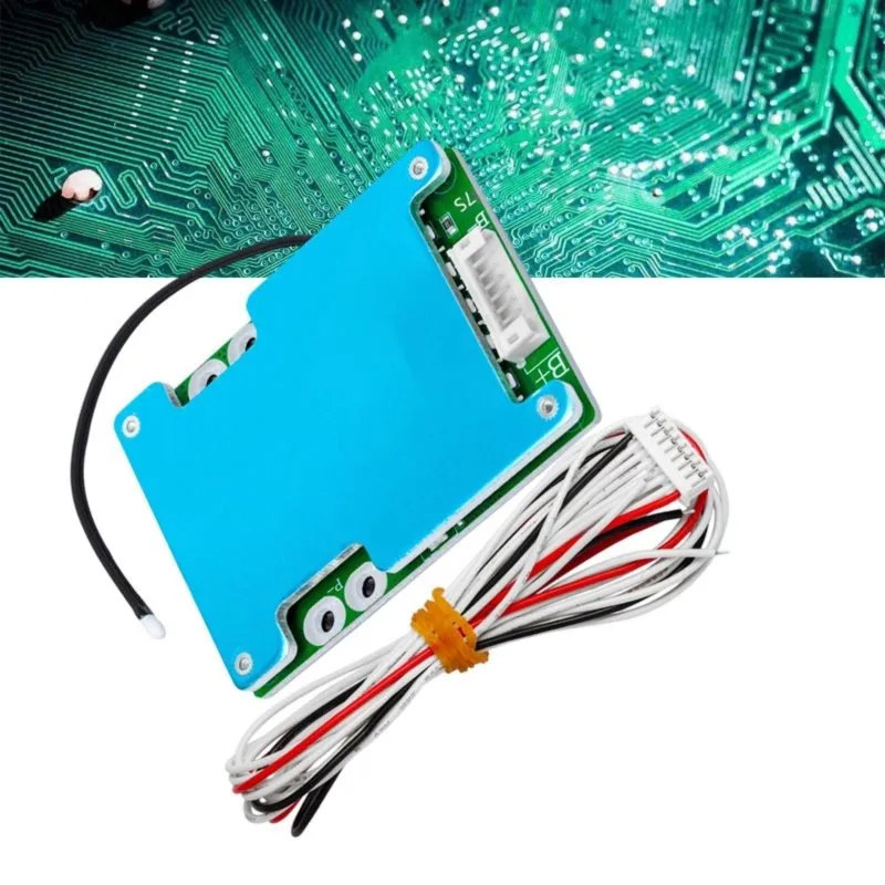 DT98 7S 40A 18650 Battery Protection Board PCB, BMS with Balance Temperature Protection Heat Sink for Ebike Scooter