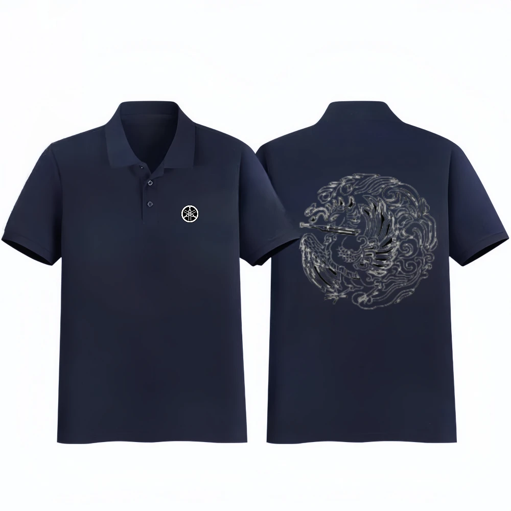 

Simple Yamaha 2025Business Print Men's POLO Shirt Breathable Short-sleeved Loose T-shirt Racing Clothes 2025 Summer Work Clothes