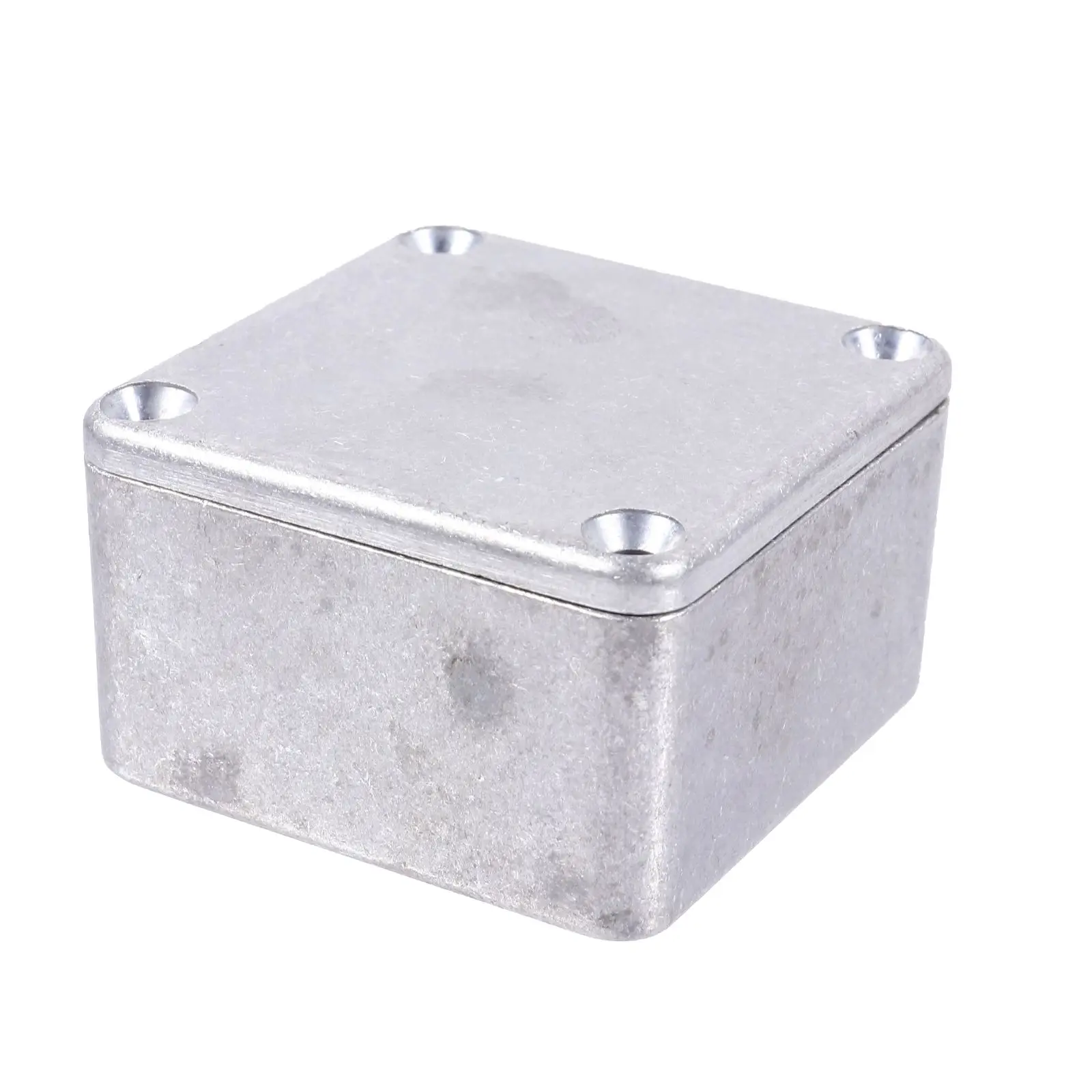 

2Pcs Silver Diecast Aluminum Effect Guitar Pedal Enclosure Box Case Anti Rust Metal Box Diy Accessory For Friends Gift