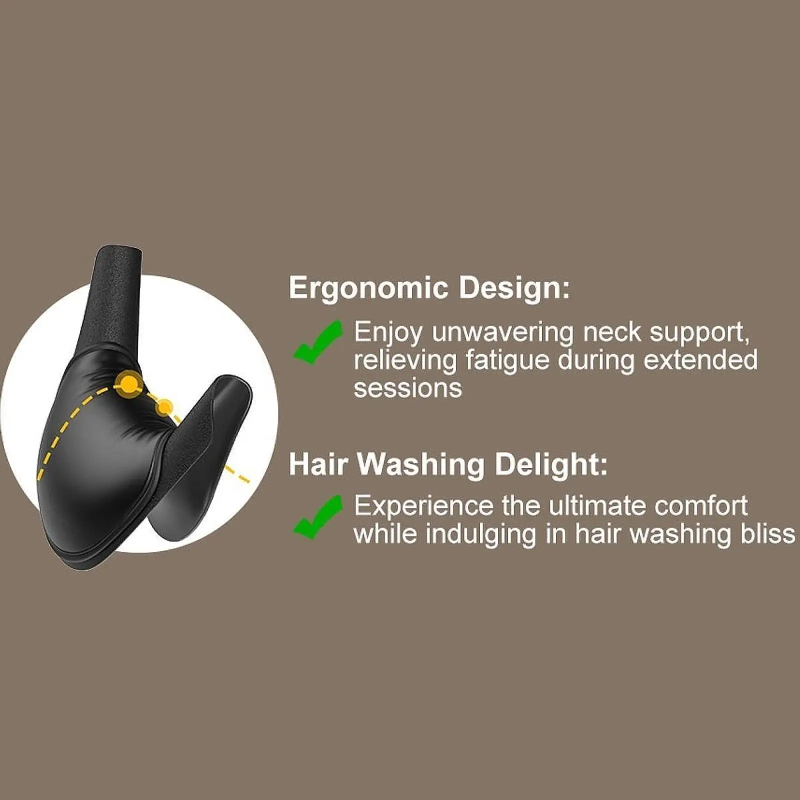 Hair Washing Sink Basin Neck Pillow Salon Support Cushion for Reclining Hair Salon Modern Beauty Equipment Furniture