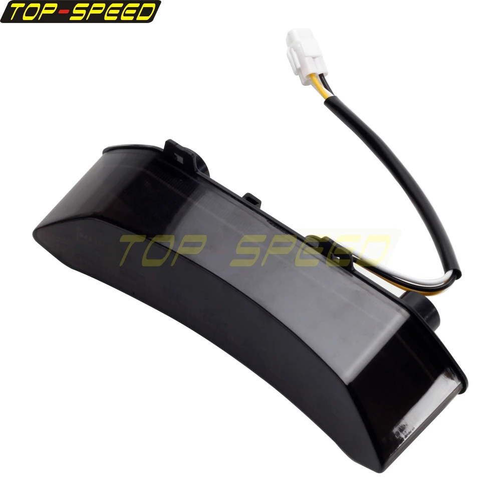 12 فولت الفرامل الخلفية الضوء الخلفي LED أضواء خلفية متكاملة وقف مصباح جيد الإضاءة لياماها رابتور 700 700R 2006-2018 YFZ450R YFZ450X 09-18 #3