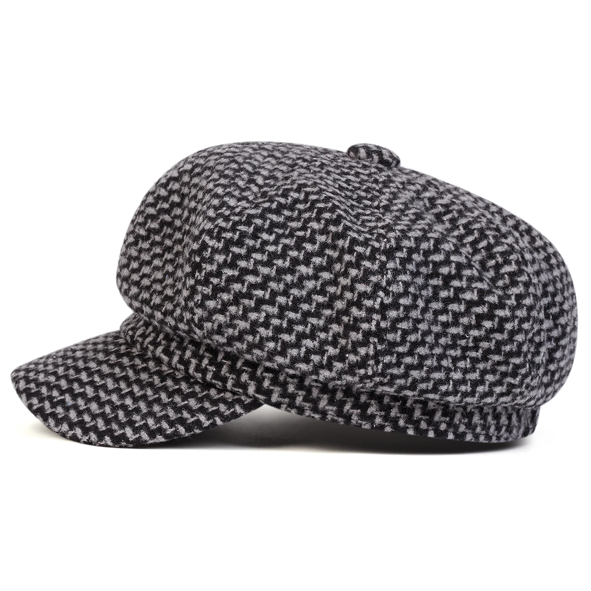 Gorro Unisex con rejilla de mil pájaros, gorro de vendedor de periódicos con personalidad, boina Retro para primavera y otoño, sombreros casuales salvajes, gorra octogonal