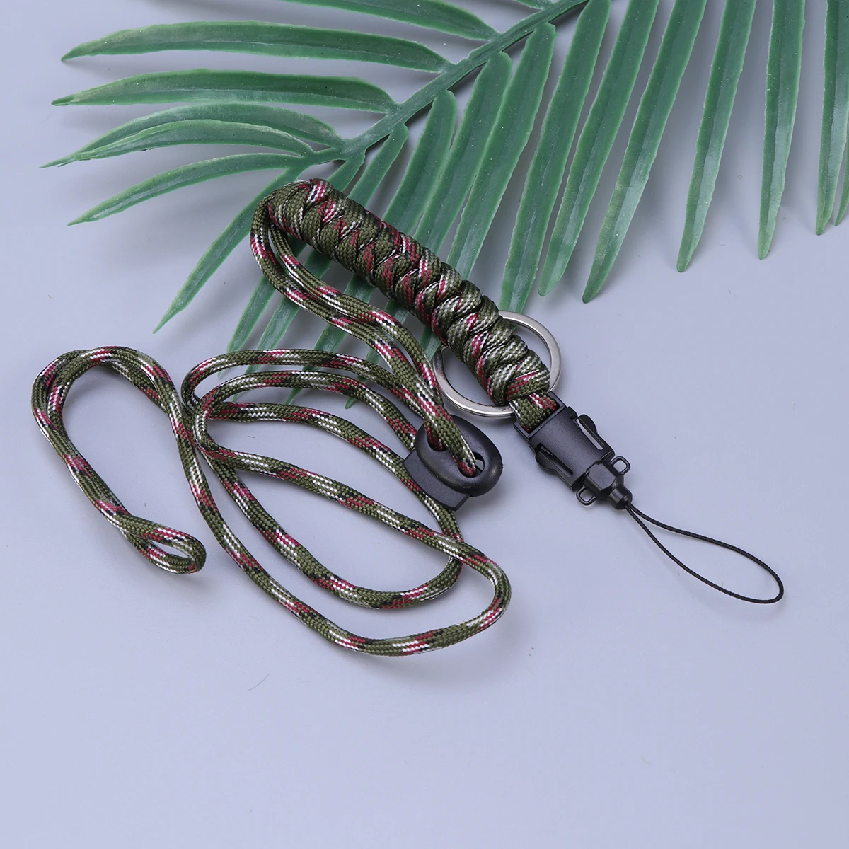 

3 Pcs Waterproof Bag Lanyard Parachute Rope Whistles Cord Key Cellphone Rescuing
