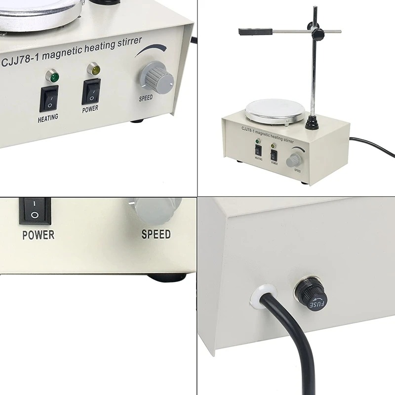 220V Heating Magnetic Stirrer Lab Mixer Machine 78-1 Hotplate Magnetic Stirrer Lab For Stirring 1000Ml EU Plug