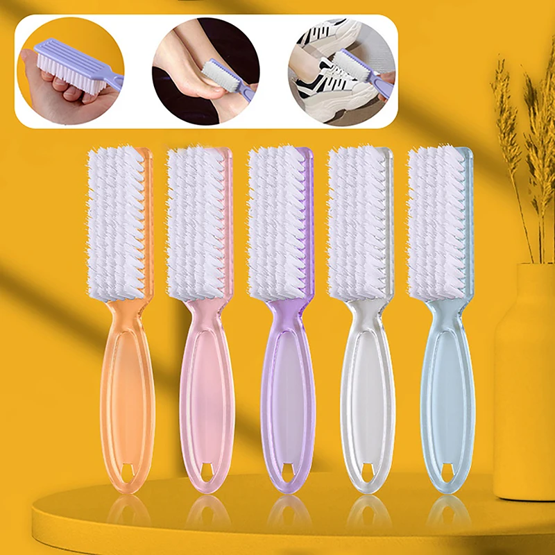 

2pcs Plastic Nail Cleaning Brush Dust Powder Remove Tool For Acrylic UV Gel Nails Manicure Nail Care Art Beauty Accessory