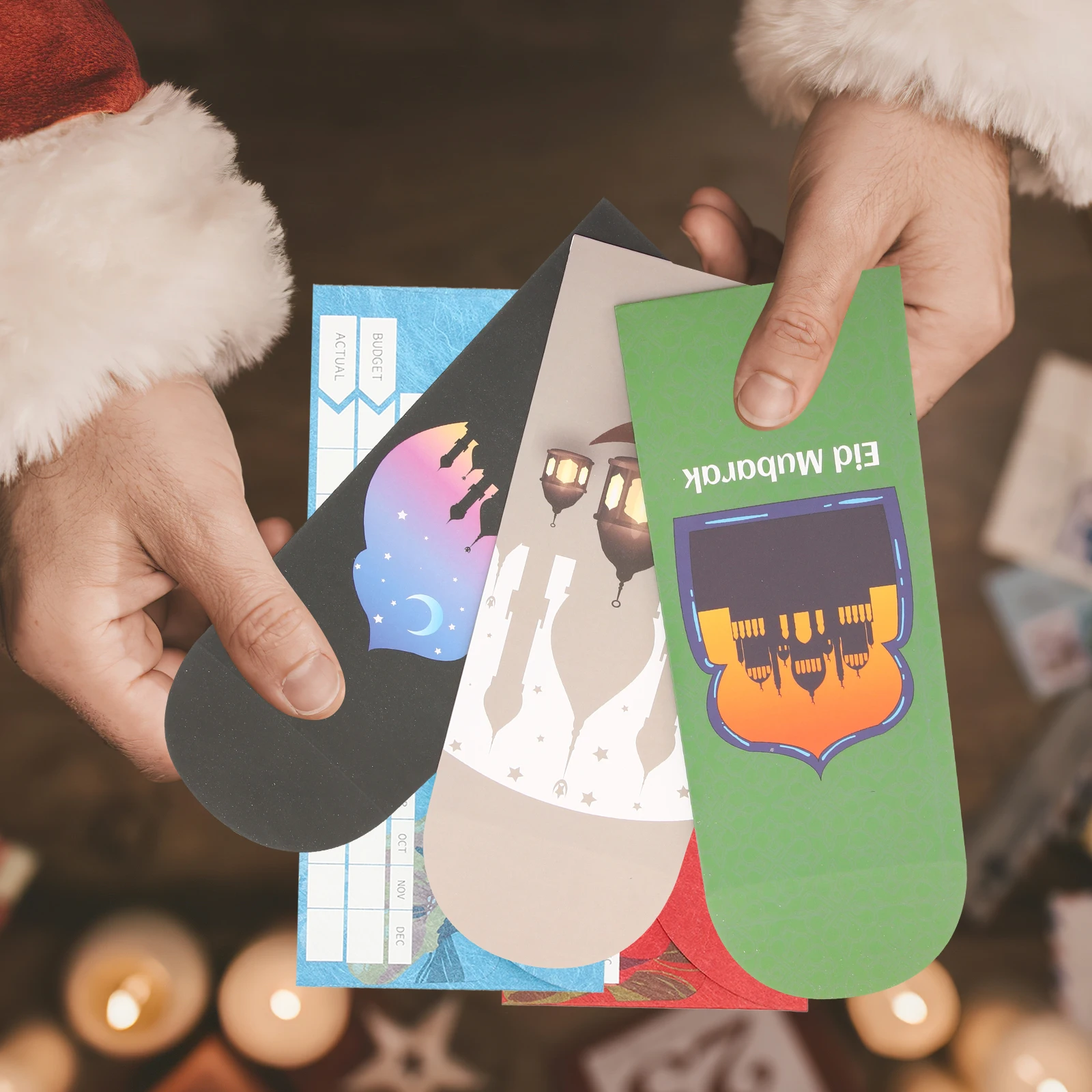 

18 шт. конверты для Ид Мубарак простой цветной дизайн конверты с узором Ид Мубарак элегантные приглашения сумка для поздравительных открыток