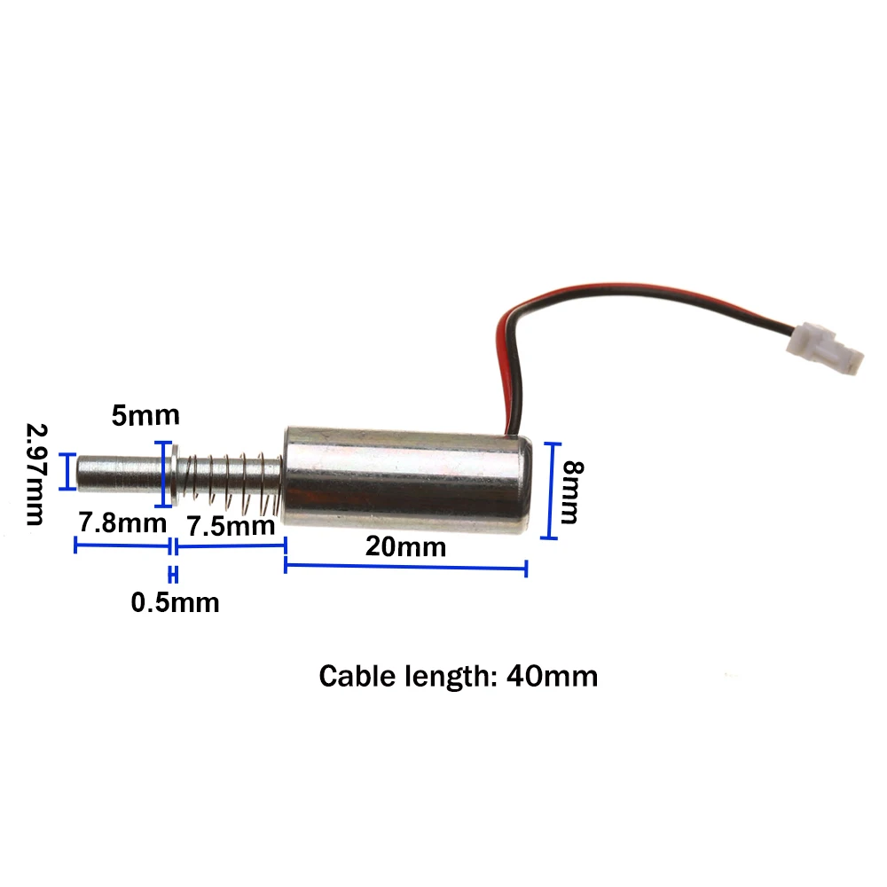 DC3V/DC5V/DC9V/DC12V/DC24V 8MM Suction Type Cylindrical Small Electronic Electromagnet Solenoid Valve For Fingerprint Lock New