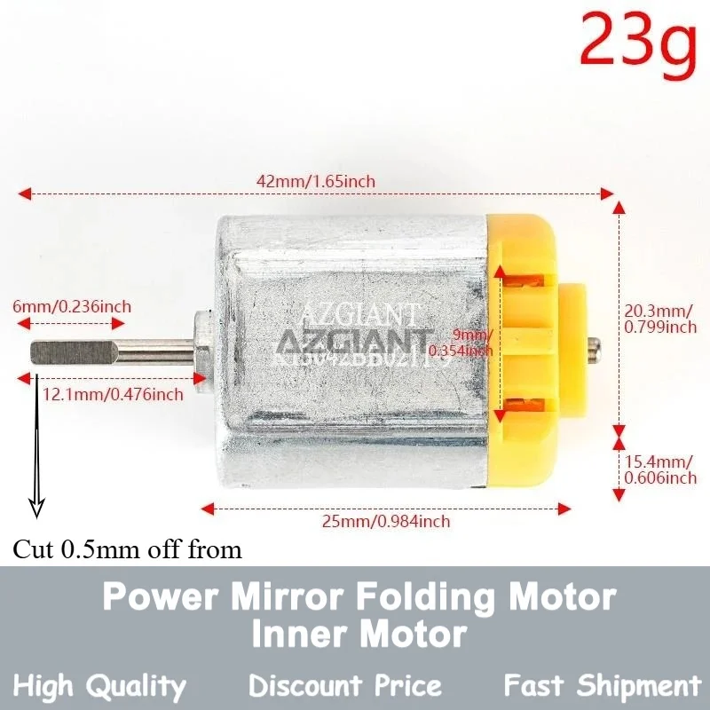 

AZGIANT OEM Car Rearview Mirror Folding Motor FS140 12260 D cut for Subaru FORESTER LEGACY XV Outback
