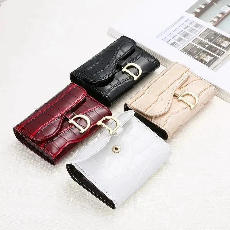 Women Short Wallet Small Fashion Luxury Brand Leather Purse Ladies Card Bag For Women Clutch Female Purse Money Clip Wallet